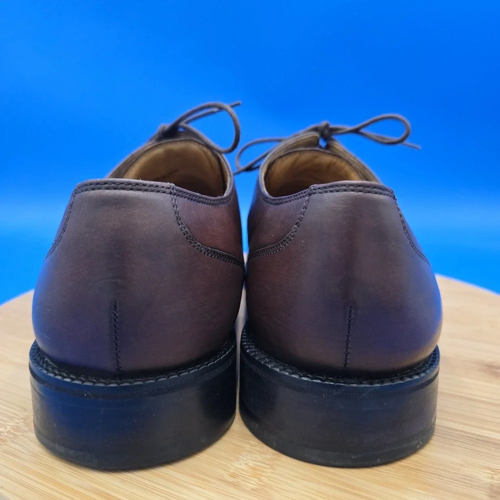 Cole HAAN Eaton Apron Toe Lace Up‎ Oxford Dress Shoe Men 10M Brown C07138
